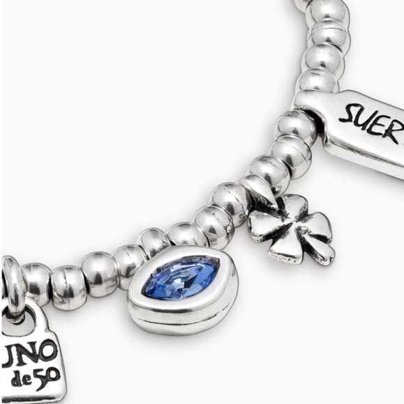 Uno de 50 Bracelet - I am waiting 4U - Blue Crystal - Picture 3 of 13